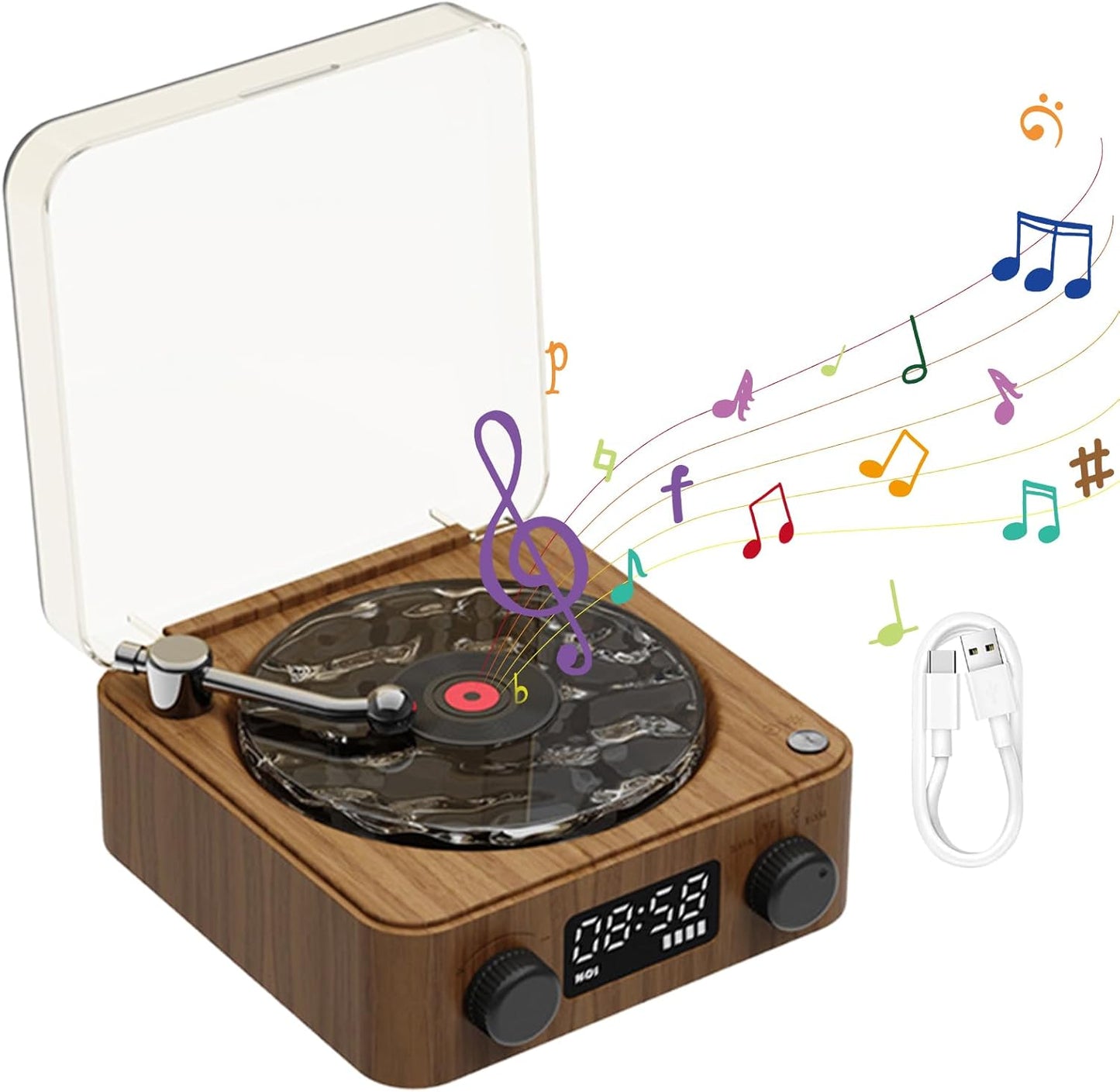 SpinSound™ - Retro Bluetooth Turntable Speaker