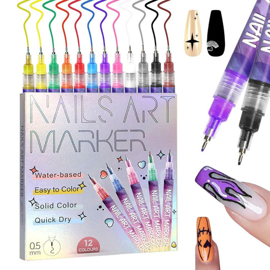 NailArt Pro™ – Precision Graffiti Marker Set